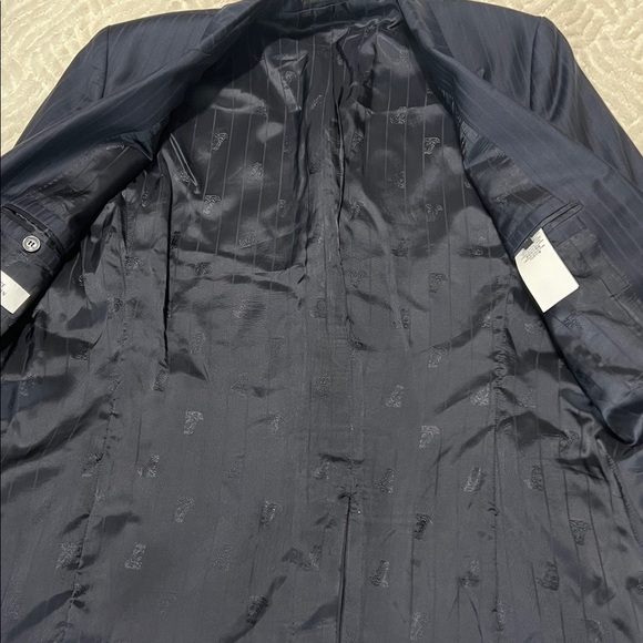 Versace Collection Men’s Pinstripe Wool Blazer Navy | EU 50 (≈ US 40R) - Picture 5 of 13